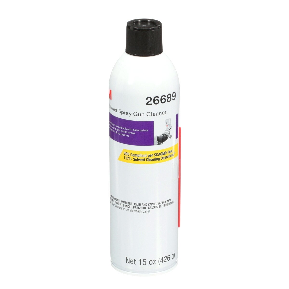 3M High Power Spray Gun Cleaner 15 oz Low VOC Aerosol for Spray Gun Equipment (26689) (7100148476)  - (6Pack) - 2
