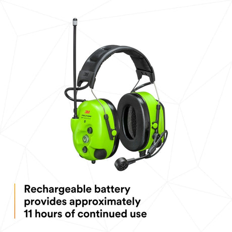 3M MT73H7A4D10NA GB PELTOR WS LiteCom PRO III Headset, Headband, (7100148701) - 7