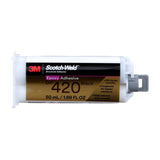 3M 420 Scotch-Weld Epoxy Adhesive DP Black Two-Part Structural Adhesive, 20-Minute Work Life, High Impact and Fatigue Resistance Duo-Pak (50 mL) (7100148731) - 3