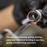 3M 420 Scotch-Weld Epoxy Adhesive DP Black Two-Part Structural Adhesive, 20-Minute Work Life, High Impact and Fatigue Resistance Duo-Pak (50 mL) (7100148731) - 8