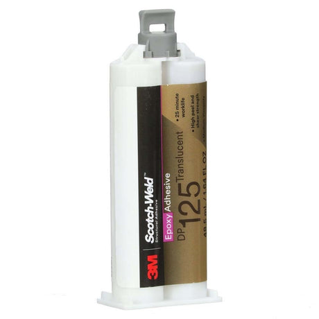 3M DP125 Scotch-Weld Translucent Two-Part Flexible Epoxy Adhesive Duo-Pak (48.5 mL) (7100148734)  - (12Pack) - 2