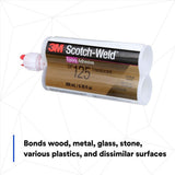 3M DP125 Scotch-Weld Translucent Two-Part Flexible Epoxy Adhesive Duo-Pak (48.5 mL) (7100148734)  - (12Pack) - 8