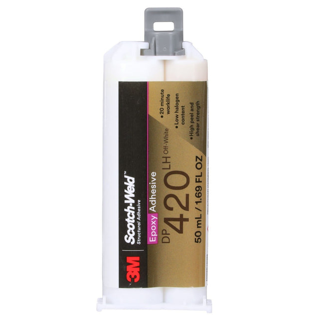 3M DP420 Epoxy Adhesive, Off-White, 50 mL Duo-Pak (7100148736)