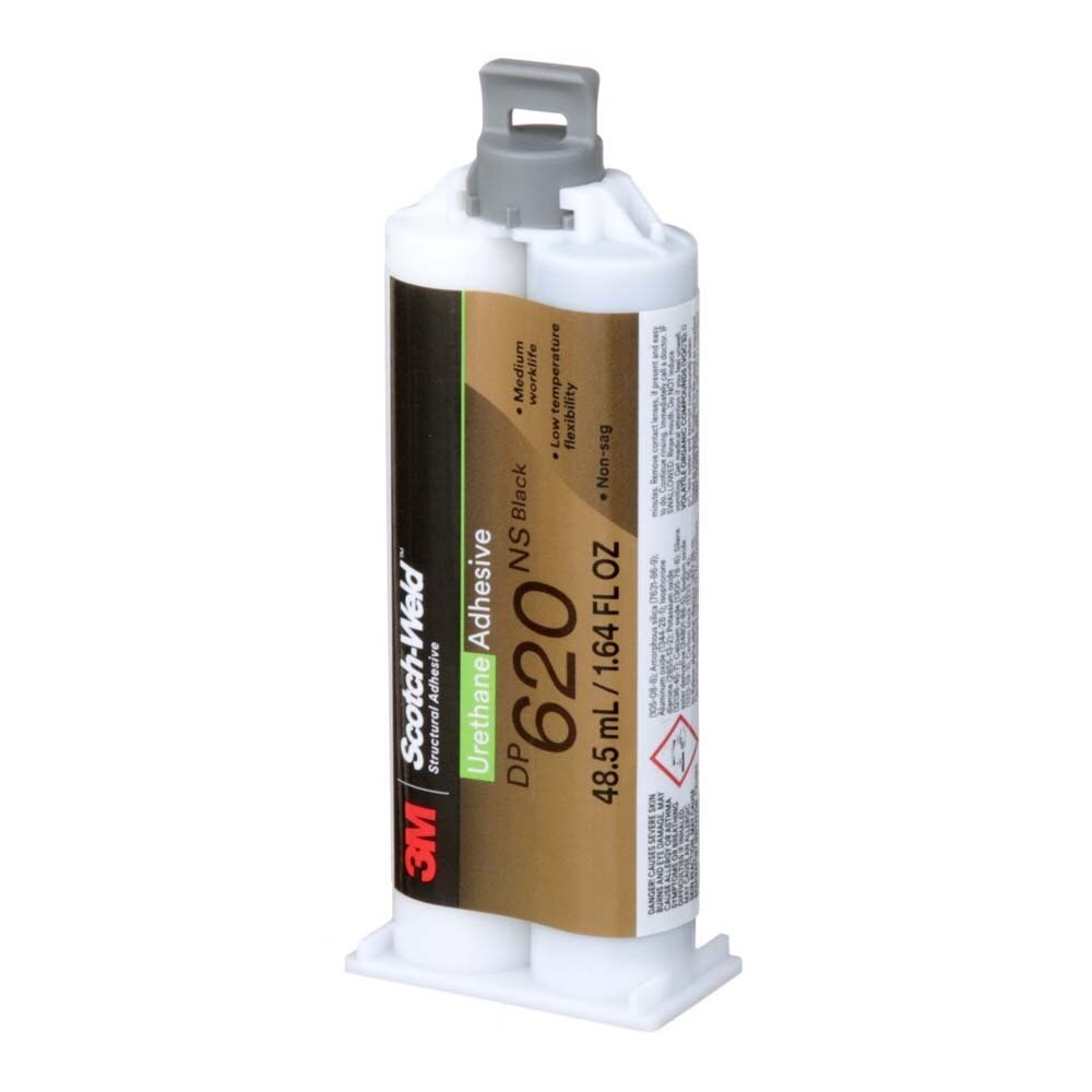 3M 620NS 620 Scotch-Weld Urethane Adhesive DP Black Duo-Pak, 48.5 mL (1.64 fl oz) (7100148737)  - (12Pack) - 4