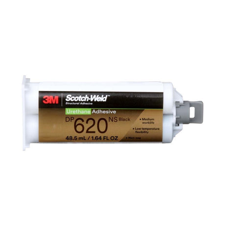 3M 620NS 620 Scotch-Weld Urethane Adhesive DP Black Duo-Pak, 48.5 mL (1.64 fl oz) (7100148737)  - (12Pack) - 7
