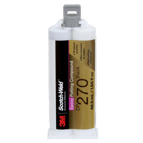 3M DP270 DP270-1.64OZ-BLK Scotch-Weld Epoxy Potting Compound Black Duo-Pak (48.5 mL) (7100148745) (12 Pack)
