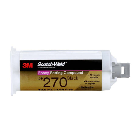 3M DP270 DP270-1.64OZ-BLK Scotch-Weld Epoxy Potting Compound Black Duo-Pak (48.5 mL) (7100148745) (12 Pack) - 5