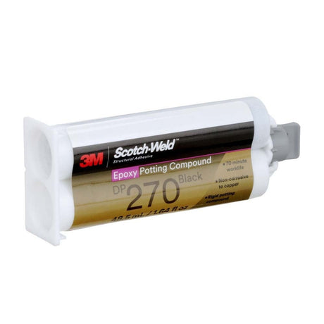 3M DP270 DP270-1.64OZ-BLK Scotch-Weld Epoxy Potting Compound Black Duo-Pak (48.5 mL) (7100148745) (12 Pack) - 6