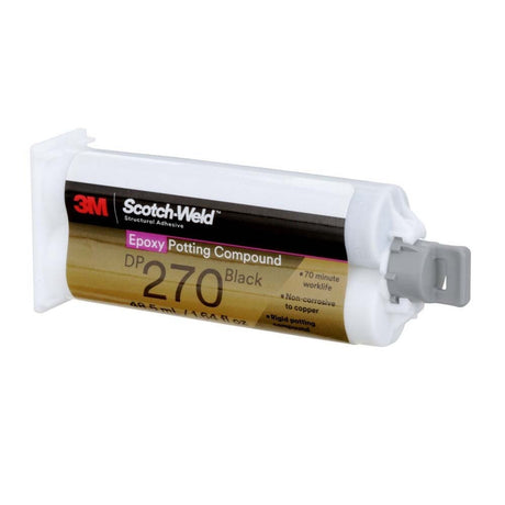 3M DP270 DP270-1.64OZ-BLK Scotch-Weld Epoxy Potting Compound Black Duo-Pak (48.5 mL) (7100148745) (12 Pack) - 7