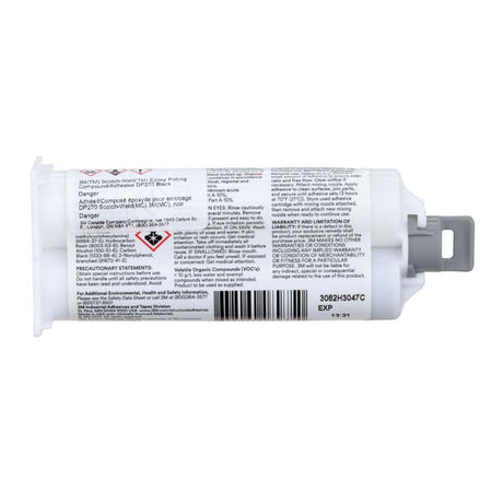 3M DP270 DP270-1.64OZ-BLK Scotch-Weld Epoxy Potting Compound Black Duo-Pak (48.5 mL) (7100148745) (12 Pack) - 9