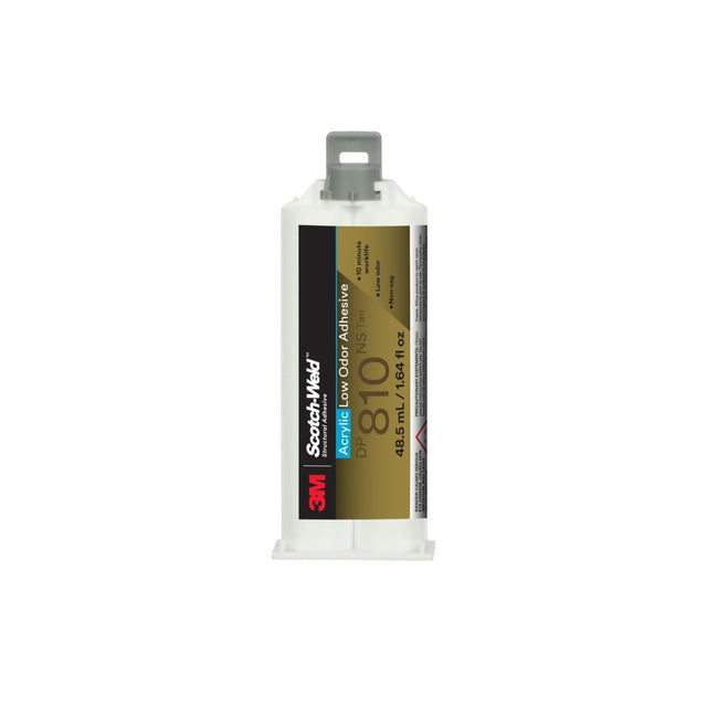 3M DP810NS Scotch-Weld Low Odor Acrylic Adhesive, Tan, 48.5 mL Duo-Pak (810NS) (7100148748)  - (12Pack)