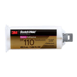 3M DP110 Scotch-Weld Epoxy Adhesive Duo-Pak Cartridge, Translucent, 48.5 mL (110) (7100148762)  - (12Pack) - 2