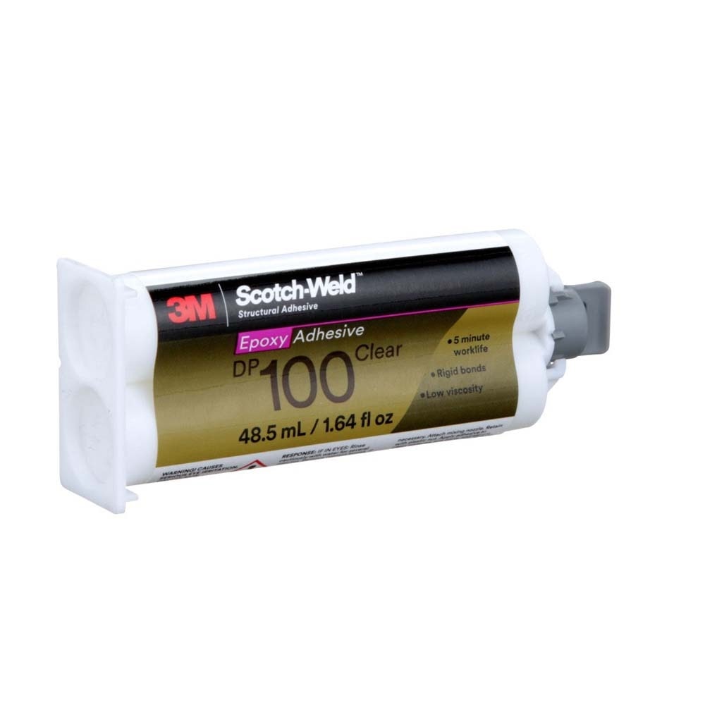 3M DP100 Scotch-Weld Epoxy Adhesive Duo-Pak, Clear (7100148763) (12 Pack) - 7