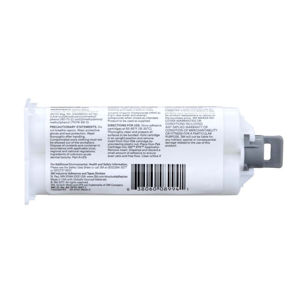 3M DP100 Scotch-Weld Epoxy Adhesive Duo-Pak, Clear (7100148763) (12 Pack) - 10