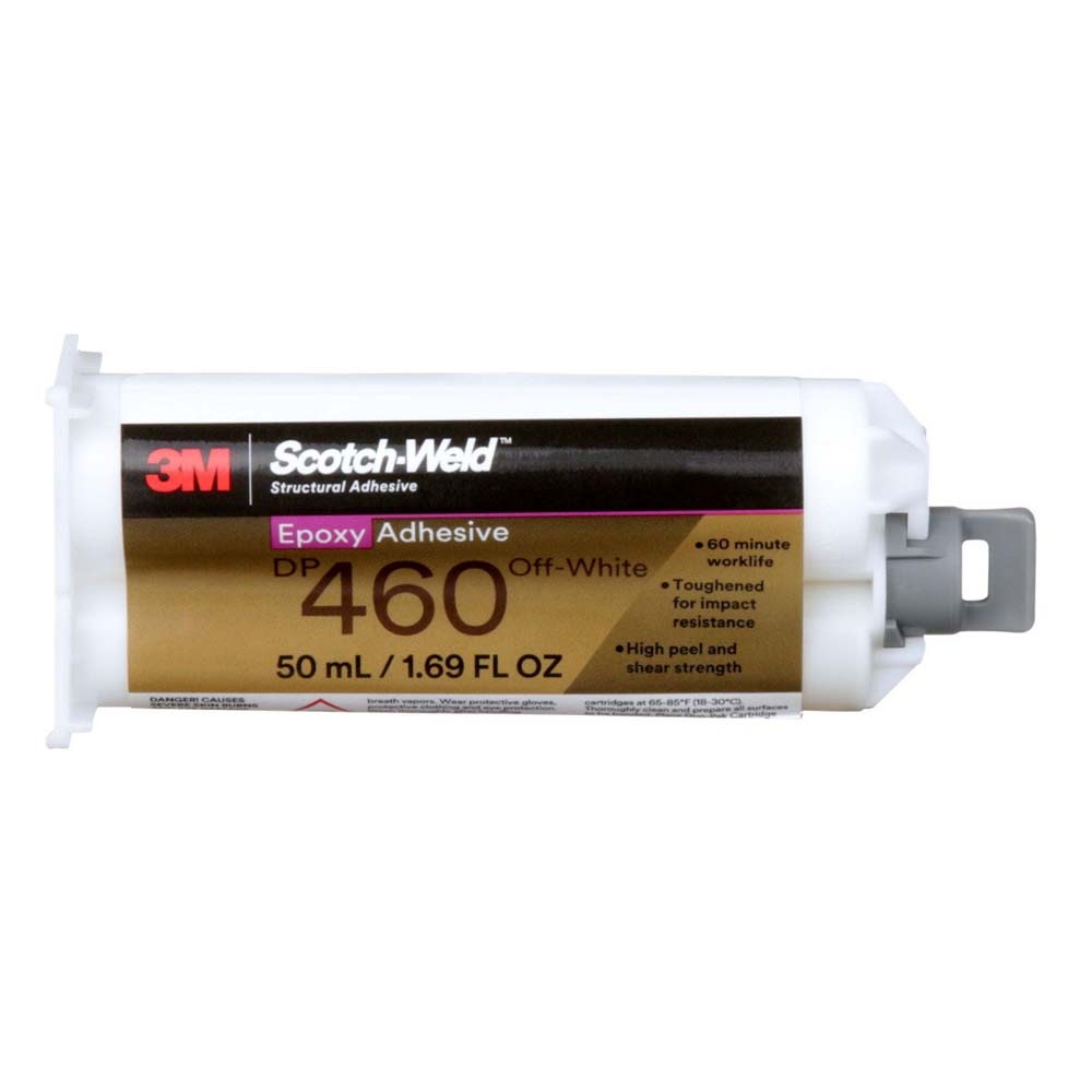 3M DP460 Scotch-Weld Epoxy Adhesive Off-White Duo-Pak 50 mL (1.69 fl oz) (7100148768) (12 Pack) - 4