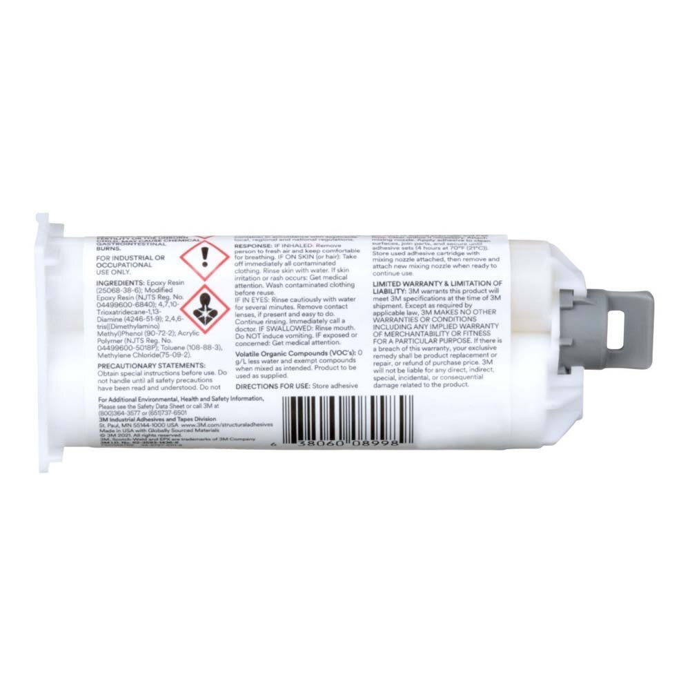 3M DP460 Scotch-Weld Epoxy Adhesive Off-White Duo-Pak 50 mL (1.69 fl oz) (7100148768) - 8