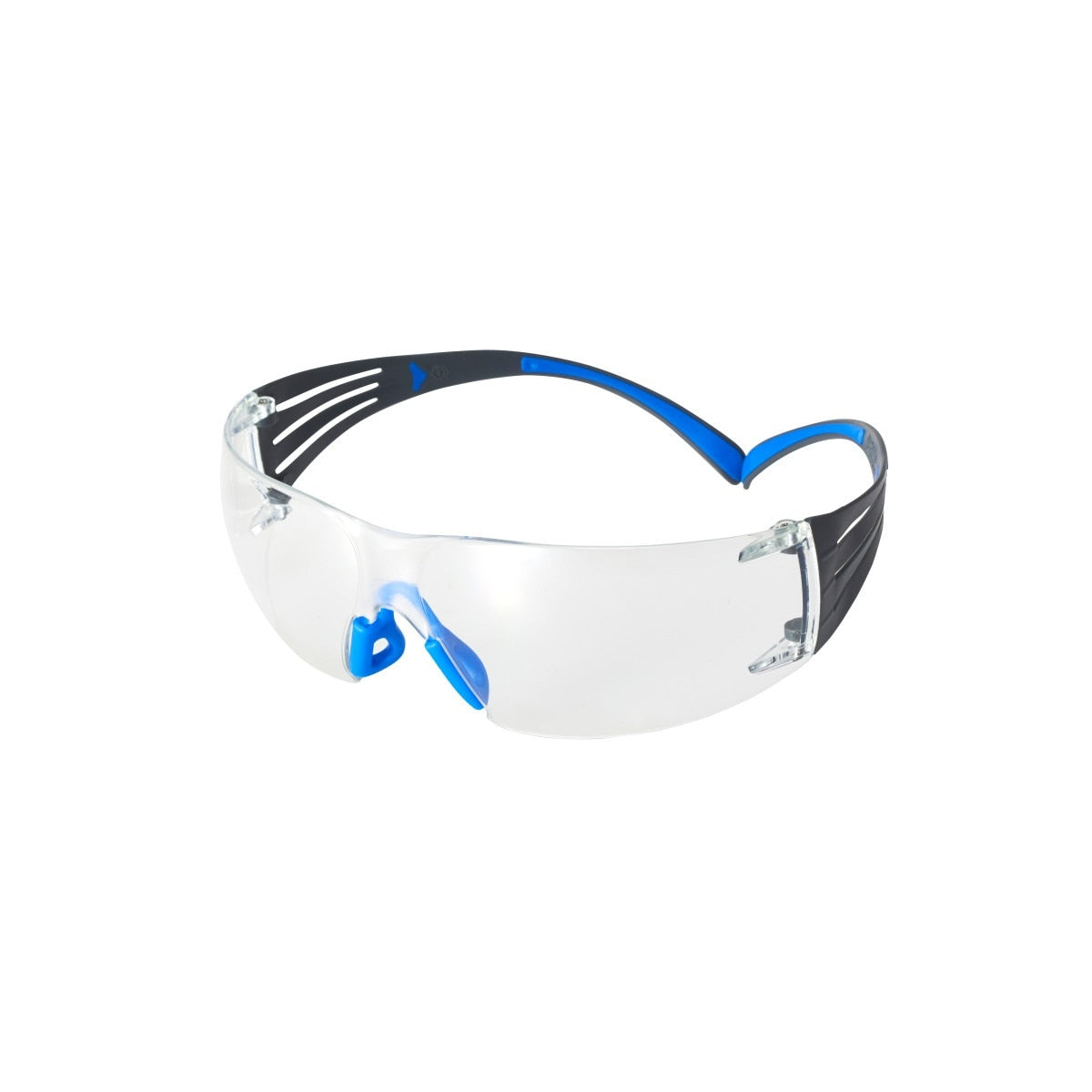 3M SF401SGAF-BLU SecureFit Safety Glasses, Clear Lens, Blue/Gray Frame, ANSI Z87.1 (7100150838)  - (20 Pack) - 3