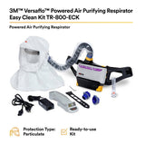 3M 1334271 Versaflo Powered Air Purifying Respirator Easy Clean Kit TR-800-ECK (7100150926) - 3