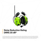 3M MT73H7P3E4D10NA GB WS LiteCom Pro III Hard Hat Attached Headset with Built-In Two-Way Radio, Bluetooth and Environmental Listening (7100153110) - 5