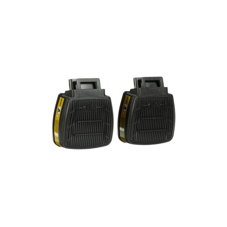 3M D8006 Multi-Gas/Vapor Respirator Cartridge, Ammonia, Methylamine, Formaldehyde, NIOSH Approved, Dual-Flow, Olive (7100153228)  - (30 Pack) - 2