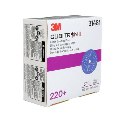 3M 737U 31481 Cubitron II Hookit Abrasive Disc, 6 in, 220+, Purple (7100155285) (200 Pack) - 10