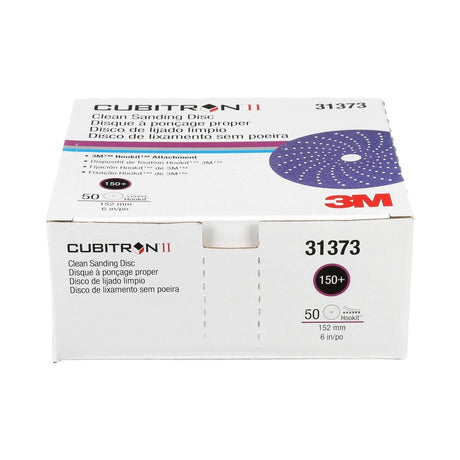 3M 737U 31373 Cubitron II Hookit Clean Sanding Abrasive Disc, 6 in, 150+ Grit, Purple, Multi Hole Pattern (7100155304) (200 Pack) - 9