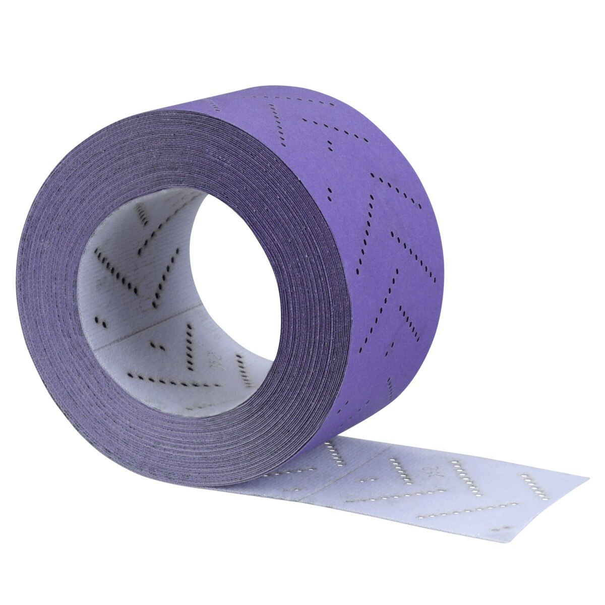 3M 737U 34444 Cubitron II Hookit Clean Sanding Sheet Roll, Multi Hole, 120 Plus, Purple, 70 mm x 12 m (7100155338)  - (5 Pack)