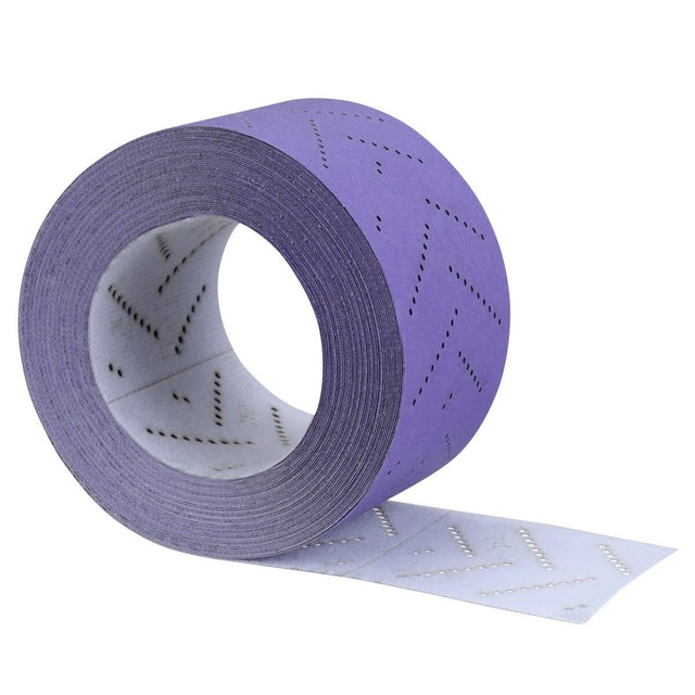 3M 737U Cubitron II Hookit Clean Sanding Sheet Roll, 150+, Purple, 70 mm x 12 m (34445) (7100155343)  - (5Pack)