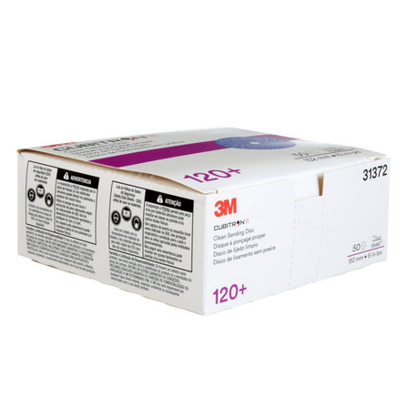 3M 31372 Cubitron II Hookit Clean Sanding Abrasive Disc, 6 in, 120+ Grit, Purple (7100155360) (200 Pack) - 9