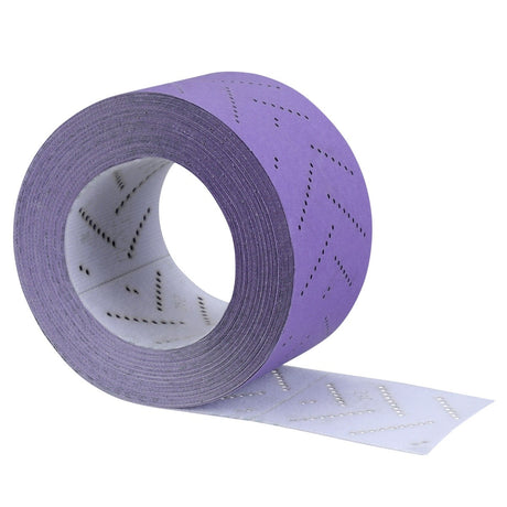 3M 737U Cubitron II Hookit Clean Sanding Sheet Roll, 220+, Purple, 70 mm x 12 m (34447) (7100155366)  - (5Pack)