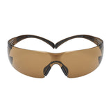 3M SF405SGAF-BLA 1334251 SecureFit Safety Glasses, Black/Brown, Brown Scotchgard Anti-fog Lens (7100155940)  - (20Pack)