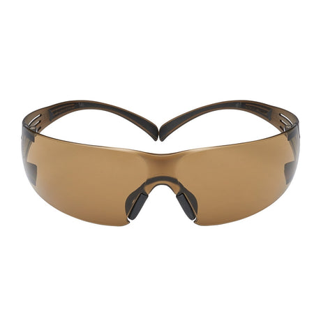 3M SF405SGAF-BLA 1334251 SecureFit Safety Glasses, Black/Brown, Brown Scotchgard Anti-fog Lens (7100155940)  - (20Pack)