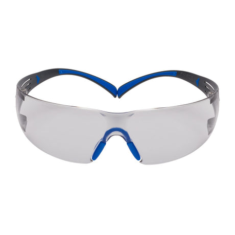 3M SF407SGAF-BLU SecureFit Safety Glasses, 400 Series, ANSI Z87.1, Indoor/Outdoor Gray Lens, Blue/Gray Frame, Anti-Fog Anti-Scratch (7100156103)  - (20 Pack)