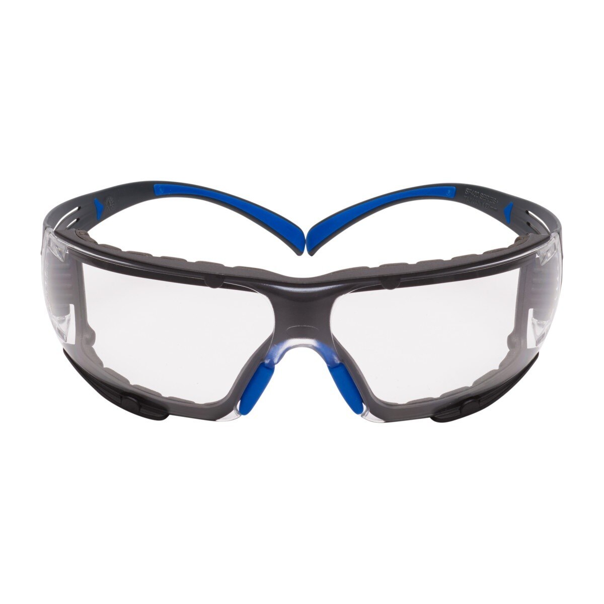 3M SF401SGAF-BLU-F SecureFit 400 Safety Glasses, Clear Polycarbonate Lens with Anti-Fog Anti-Scratch, Blue/Gray Frame, Removable Foam Gasket, ANSI Z87 Eye Protection (7100156104)  - (20 Pack) - 5