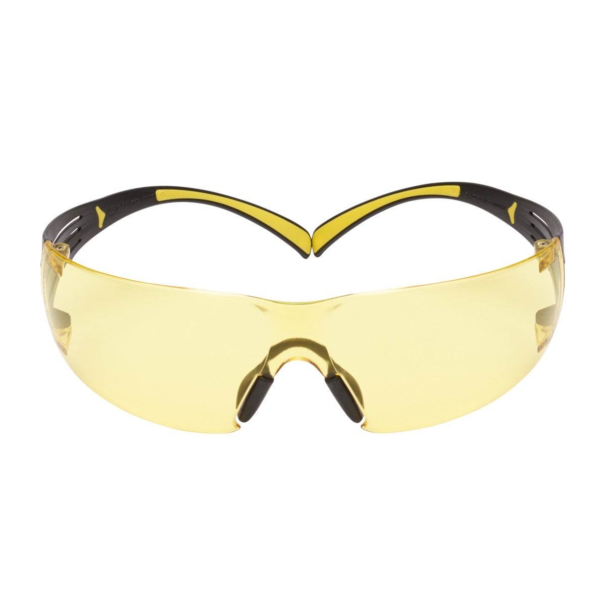 3M SF403SGAF-YEL SecureFit Scotchgard Safety Glasses, Amber Lens, Yellow/Black Frame, Anti-Fog, Anti-Scratch, ANSI Z87 (SF403SGAF-YEL) (7100158219) (Case of 20)  - (20Pack)
