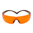 3M SF406SGAF-BLA SecureFit Safety Glasses, Orange Lens, Brown/Black Frame, Anti-Fog Anti-Scratch, ANSI Z87 (7100158220)  - (20 Pack)