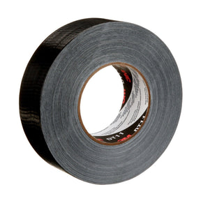 3M DT11 Heavy Duty Duct Tape, Black, 48 mm x 54.8 m, 11 mil (7100158377) (24 Pack)