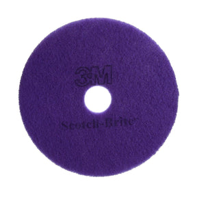 3M DIA-PURPL Scotch-Brite Purple Diamond Floor Pad Plus Fine Purple 24 in Round Center Hole Floor Pad for Cleaning Polishing Burnishing (7100159504) (5 Pack)