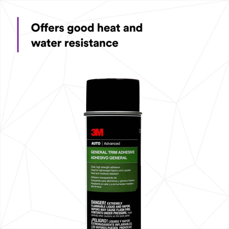 3M General Trim Adhesive Aerosol, High Strength, Clear Drying, 18.1 oz (08088) (7100166281)  - (4Pack) - 3