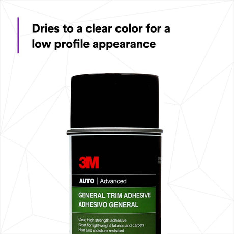 3M General Trim Adhesive Aerosol, High Strength, Clear Drying, 18.1 oz (08088) (7100166281)  - (4Pack) - 4