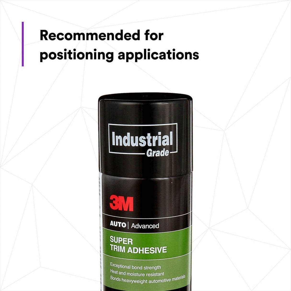 3M Super Trim Adhesive Aerosol Spray, Dries Clear, 19 oz (08090) (7100166328)  - (6Pack) - 5