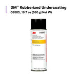 3M 08883 Rubberized Undercoating Aerosol Spray Textured Black Anti-Corrosive 19.7 oz (7100166585)  - (6 Pack) - 2