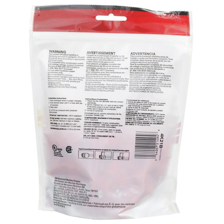 3M 557 Scotchlok Electrical Idc, Pigtail, Self-Stripping, Red, 22-16 Awg (7100166937) (1000 Pack) - 10