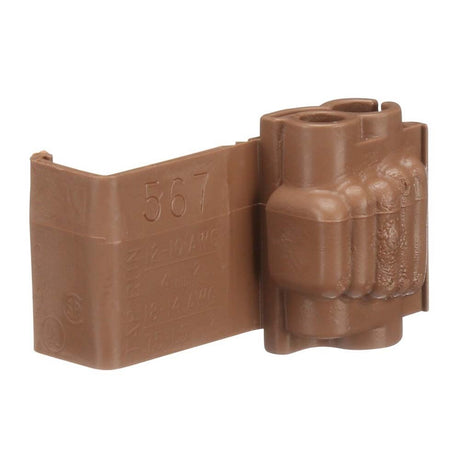 3M 567-POUCH Scotchlok Self-Stripping Tap Connectors 567, Run and Tap, Brown, 18-14 Awg Tap, 12-10 Awg Run (7100167058) (1000 Pack) - 3