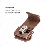 3M 567-POUCH Scotchlok Self-Stripping Tap Connectors 567, Run and Tap, Brown, 18-14 Awg Tap, 12-10 Awg Run (7100167058) (1000 Pack) - 7