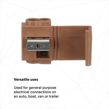 3M 567-POUCH Scotchlok Self-Stripping Tap Connectors 567, Run and Tap, Brown, 18-14 Awg Tap, 12-10 Awg Run (7100167058) (1000 Pack) - 8