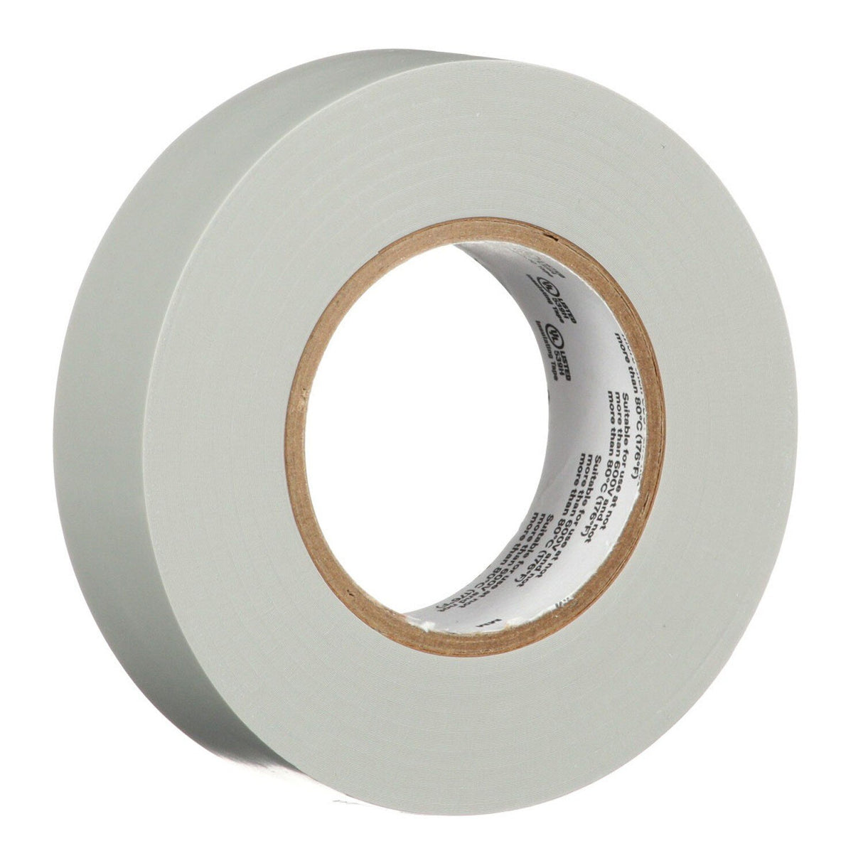 3M 165 Temflex Vinyl Electrical Tape, Gray, 0.75 in x 60 ft, 6 mil (165GY4A) (7100169192) (10 Roll Pack)  - (10Pack) - 7