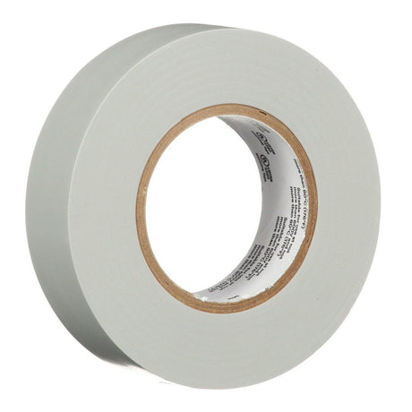3M 165 Temflex Vinyl Electrical Tape, Gray, 0.75 in x 60 ft, 6 mil (165GY4A) (7100169192) (10 Roll Pack)  - (10Pack) - 7
