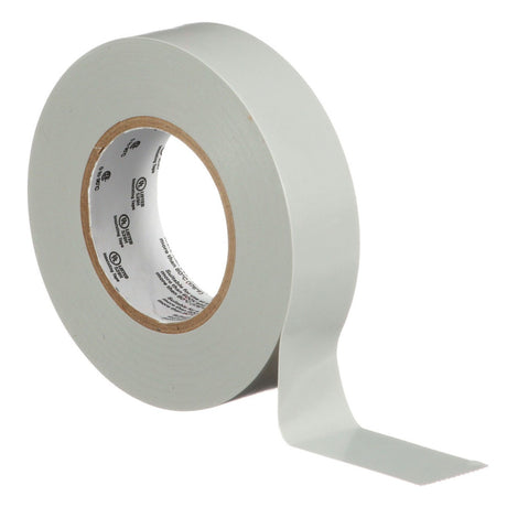 3M 165 Temflex Vinyl Electrical Tape, Gray, 0.75 in x 60 ft, 6 mil (165GY4A) (7100169192) (10 Roll Pack)  - (10Pack) - 8