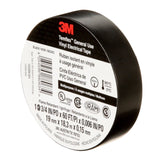 3M 165BK4A Temflex Vinyl Electrical Tape 165 Black 3/4 in x 60 ft x 0 in Multi-Purpose (7100169254)  - (100 Pack) - 6